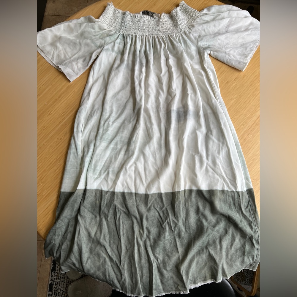 Dip-Dyed Silk Swing Dress Anthropologie size Small - Picture 4 of 4